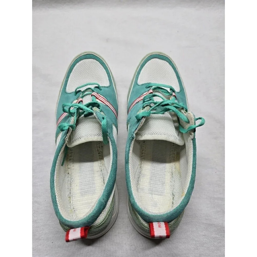 Rockport Walkability Women's Shoes Size 8.5 M White & Turquoise- No Insoles - Picture 9 of 12